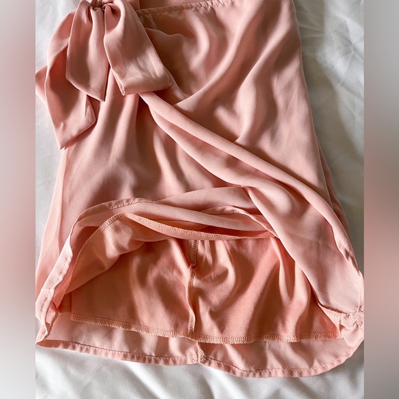 Lucy in the Sky Pink Double Tie Wrap Dress Size Small - Picture 8 of 14